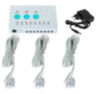 Комплект защиты от протечек KIT-QT0702-DN15 на 1/2" с проводными датчиками протечки 6 метров, блоком управления