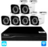 Комплект видеонаблюдения WIFI 3Мп KIT-W306TB беспроводной, 6 камер для улицы, удаленный доступ