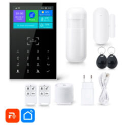 Охранная сигнализация WIFI/GSM  PS-PG109-4GEU 4G LTE с сенсорными кноками, экраном 4.3", RFID ключами 125кГц