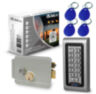 Система СКУД KIT-S601EM-WP-G на 1 дверь, кодовая панель со считывателем RFID 125кГц EM-Marine, замок серый НЗ