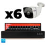 Комплект видеонаблюдения IP 8Мп KIT-C806IP-PL 6 камер для улицы, программный датчик движения, удаленный доступ, ночное видение