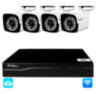 Комплект видеонаблюдения WIFI 5Мп KIT-W504TB беспроводной, 4 камеры для улицы, ночное видение, удаленный доступ