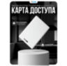 Карта бесконтактная Em-Marine PS-018EM, RFID карта, 125 кГц, без перезаписи, белая, пластик