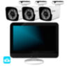 Комплект видеонаблюдения WIFI с монитором 3Мп KIT-W303TB-M беспроводной, 3 камеры для улицы, удаленный доступ