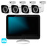 Комплект видеонаблюдения WIFI с монитором 3Мп KIT-W304TB-M беспроводной, 4 камеры для улицы, удаленный доступ