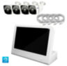 Комплект видеонаблюдения IP Ps-Link KIT-C204IP-POE-LCD / 2Мп / 4 камеры / монитор