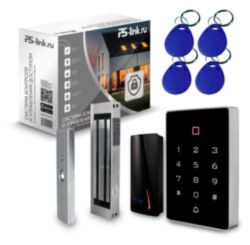 Система СКУД PS-Link KIT-T12EM-P-180 / эл. магнитный замок 180кг / кодовая панель / RFID