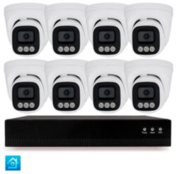 Комплект IP-видеонаблюдения  KIT-A408IP-POE 4 Мп, 8 купольных IP-камер, NVR, 8 PoE портов