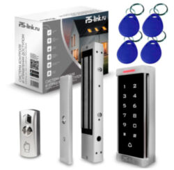 Система СКУД PS-Link KIT-T6MF-350 / эл. магнитный замок 350кг / кодовая панель / RFID Mifare