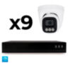 Комплект IP-видеонаблюдения KIT-A409IP-POE 4 Мп, 9 купольных IP-камер, NVR, 16 PoE портов
