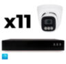 Комплект IP-видеонаблюдения KIT-A411IP-POE 4 Мп, 11 купольных IP-камер, NVR, 16 PoE портов