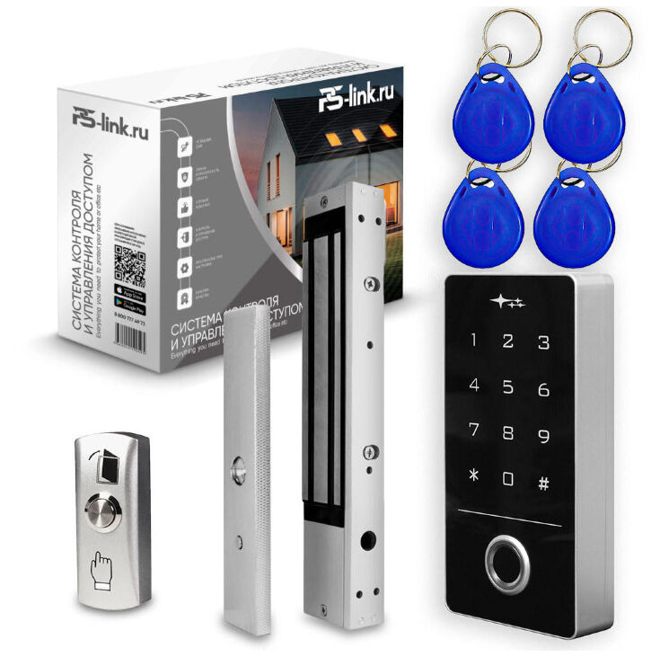 Комплект СКУД KIT-TF1EM-WP-W-280 распознавание отпечатка, RFID, WIFI