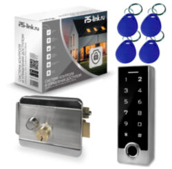 Комплект СКУД  KIT-TF2EM-WP-W-SL отпечаток пальца, кодовая панель, металлическая, RFID, WIFI