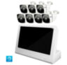 Комплект видеонаблюдения IP Ps-Link KIT-C207IP-POE-LCD / 2Мп / 7 камер / монитор