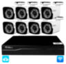 Комплект видеонаблюдения WIFI 5Мп KIT-W508TB беспроводной, 8 камер для улицы, ночное видение, удаленный доступ