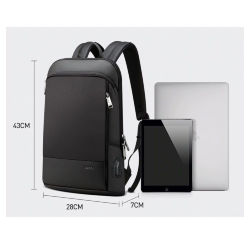 Комплект тонкого рюкзака с USB Bopai и внешнего аккумулятора HIPER NANO V Space Gray