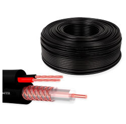 Кабель КВК  KVK-CCA-2035-70 RG-59 + 2 x 0.35 кв.мм. 70м.