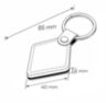 Брелок доступа RFID Mifare PS-036MF Коричневый кожаный, без перезаписи, 13.56 МГц