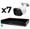 Комплект видеонаблюдения IP 8Мп KIT-C807IP-ST 7 камер для улицы, умная аналитика, детекция человека, детекция автомобиля, область вторжения