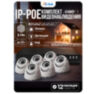 Комплект видеонаблюдения IP 5Мп KIT-A506IP-POE 6 камер с ночной съемкой для помещения, с датчиком движения, питание PoE