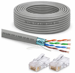 Кабель витая пара FTP4 cat.5E CCA 90 метров  FTP-CCA90
