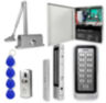 Система СКУД KIT-208C-350UPS с доводчиком 85, блоком резервного питания, 7Ач