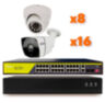 Комплект видеонаблюдения IP Ps-Link KIT-B2816IP-POE / 2Мп / 24 камеры / питание POE