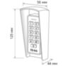 Козырёк для панели доступа Ps-Link PS-K33EM медный PETG