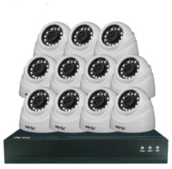 Комплект видеонаблюдения IP 5Мп  KIT-A511IP-POE 11 камер с ночной съемкой для помещения, с датчиком движения, питание PoE