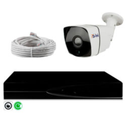 Комплект видеонаблюдения IP 5Мп  KIT-C501POE-YE с облачным сервисом Ipeye, удалённым доступом для ПВЗ, дома, офиса