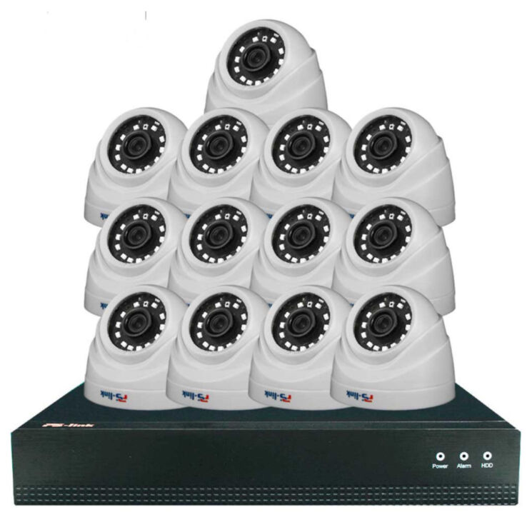 Комплект видеонаблюдения IP 5Мп KIT-A513IP-POE 13 камер с ночной съемкой для помещения, с датчиком движения, питание PoE