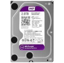 Жесткий диск HDD 3.5 Western Digital Purple SATA 2Тб внутренний (восстановленный)