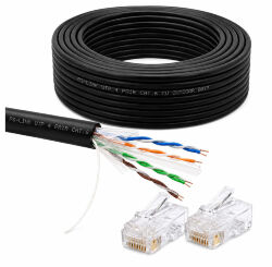 Кабель витая пара UTP4 cat.6 CU 10 метров  UTP-CAT6-CU10-OUT уличный
