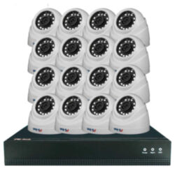 Комплект видеонаблюдения IP 5Мп  KIT-A516IP-POE 16 камер с ночной съемкой для помещения, с датчиком движения, питание PoE