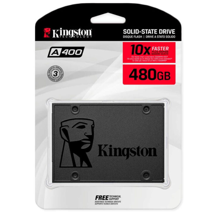 Твердотельный накопитель Kingston 2.5 SATA SSD OEM A400 UV501 480Гб