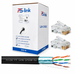 Кабель витая пара FTP4 cat.5E CCA 305 метров  FTP-CCA305-OUT уличный