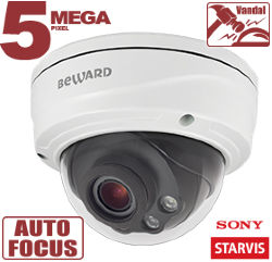 IP камера Beward SV3215DVZ уличная антивандальная 2,8-11 мм, 5 Мп, 1/2.9'', 0.003лк, ИК-50м, microSD