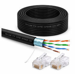 Кабель витая пара FTP4 cat.5E CCA 30 метров  FTP-CCA30-OUT уличный