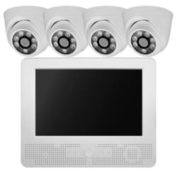 Комплект видеонаблюдения AHD 5Мп  KIT-A9504HD 4 камеры для помещения, регистратор с монитором