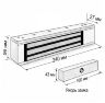 Комплект СКУД Undino KIT-ACP101EM-350 эл. магнитный замок 350кг, RFID