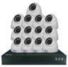 Комплект видеонаблюдения IP Ps-Link KIT-A813IP-POE / 8Мп / 13 камер / питание POE