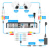Комплект видеонаблюдения AHD 5Мп KIT-A9505HD 5 камер для помещения, регистратор с монитором
