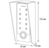 Козырёк для панели доступа Ps-Link PS-TF2EM-WP-W серый из PETG