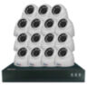Комплект видеонаблюдения IP Ps-Link KIT-A815IP-POE / 8Мп / 15 камер / питание POE