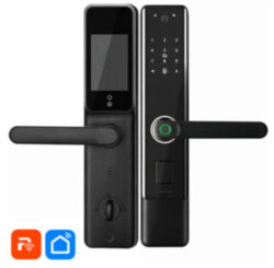 Умный дверной замок  PS-K8V Wi-Fi электронный биометрический со сканером отпечатка пальца, камерой и встроенным монитором