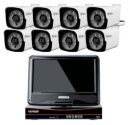 Комплект видеонаблюдения AHD 5Мп  KIT-C9508HD 8 камер для улицы, регистратор с монитором