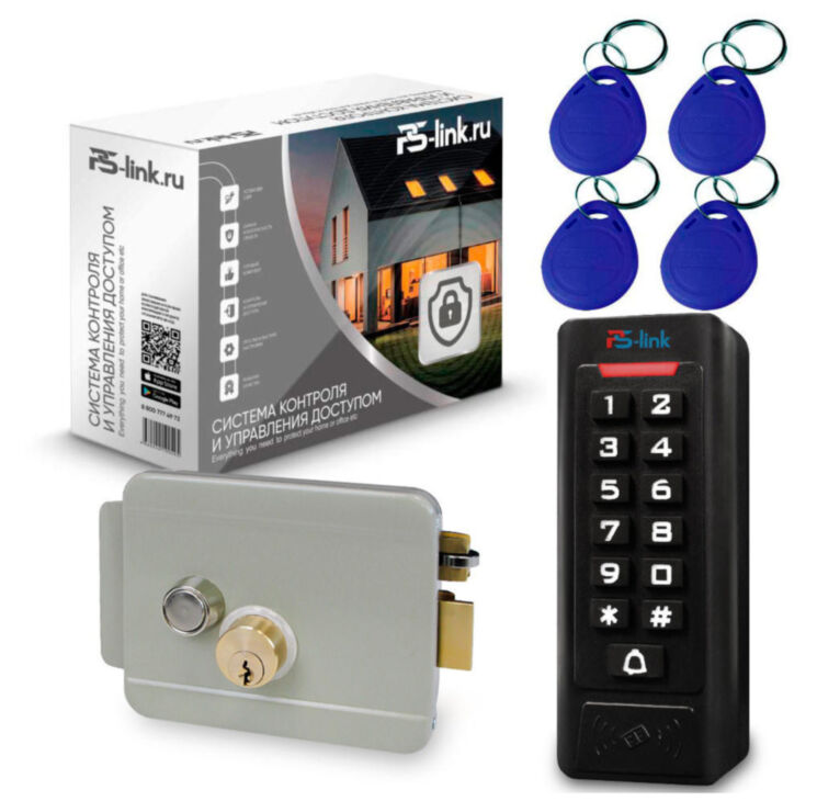 Система СКУД KIT-C1EM-W-G на 1 дверь, Wi-Fi, EM-Marine, 2000 ключей, электромеханический замок