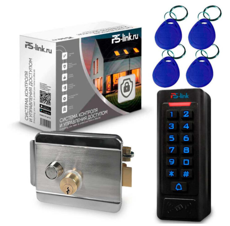Система СКУД KIT-C1EM-W-SSM на 1 дверь, Wi-Fi, EM-Marine, 2000 ключей, электромеханический замок