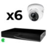 Комплект видеонаблюдения IP 8Мп KIT-A806IP-ST 6 камер для помещения, аналитика, детекция человека, область вторжения