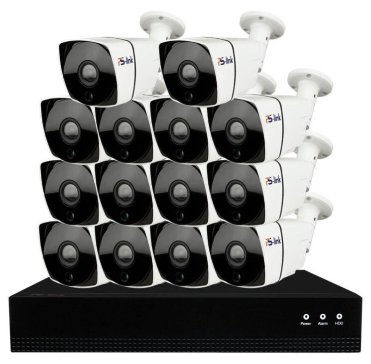 Комплект видеонаблюдения IP 5Мп KIT-С514IP-POE 14 камер с ночной съемкой для улицы, с датчиком движения, питание PoE